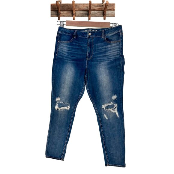 American Eagle Outfitters Super Stretch Distressed Jeans - Picture 1 of 8